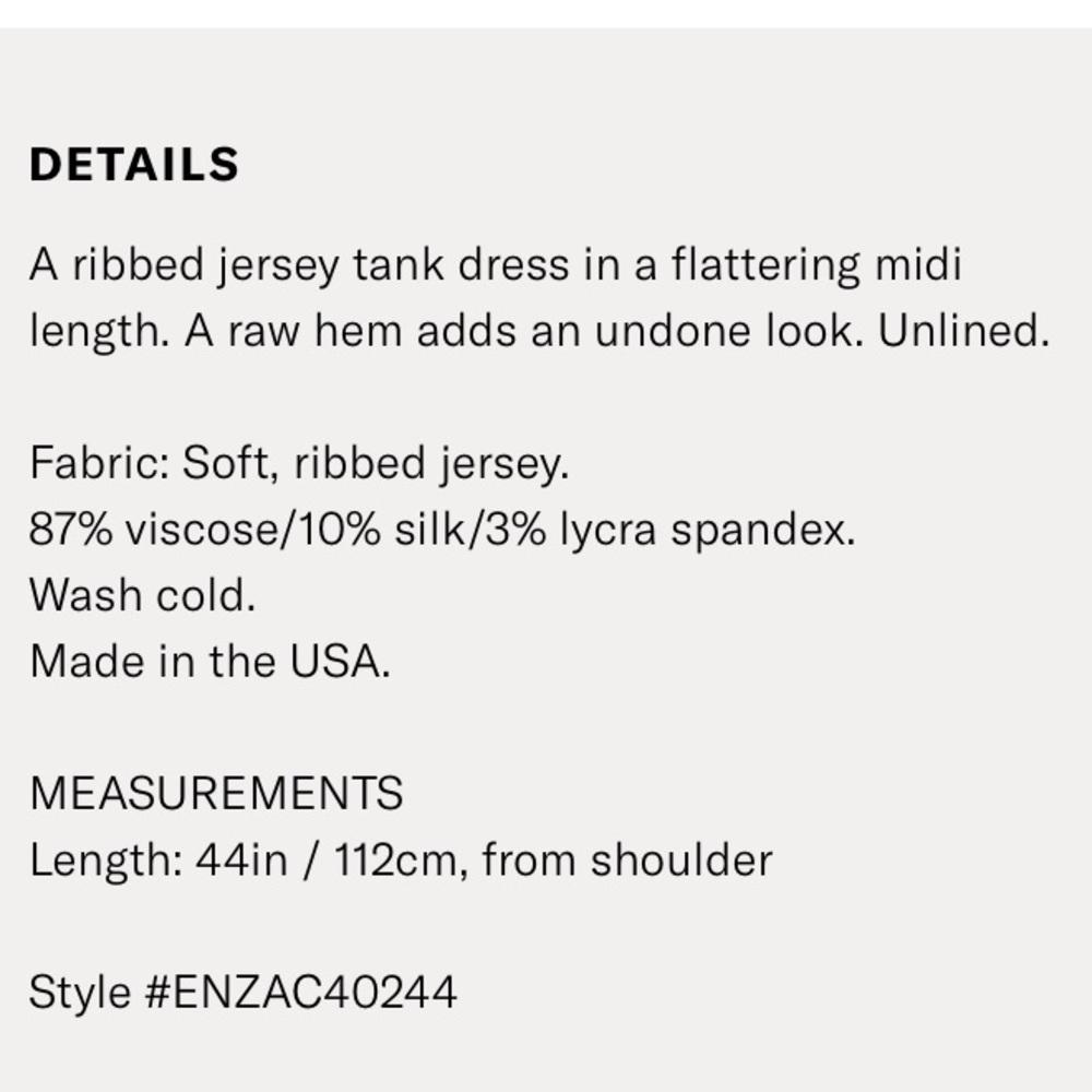 Enza Costa Black Ribbed Tank Midi Dress - Picture 3 of 5